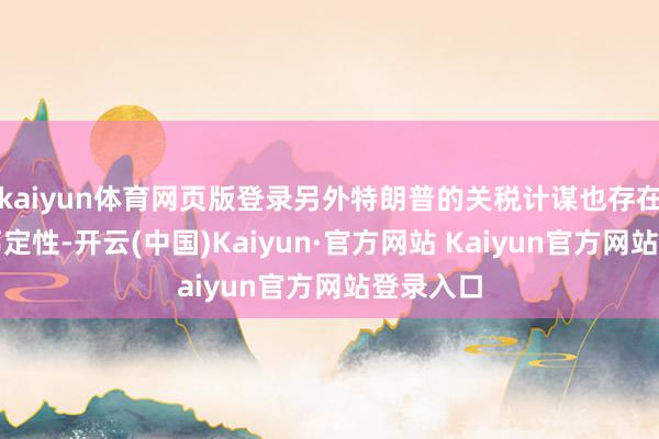 kaiyun体育网页版登录另外特朗普的关税计谋也存在很多不笃定性-开云(中国)Kaiyun·官方网站 Kaiyun官方网站登录入口